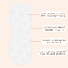 Load image into Gallery viewer, Organic Cotton Panty Liners - Regular 7.7 Inch / 40 Count (7.7 inch, Super Long, 40P)
